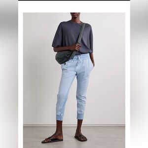 James Perse jersey trimmed cotton-twill track pants size 3. Never worn. BN